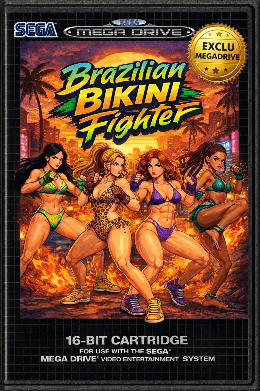 Brazilian Bikini Fighter — pack Megadrive face avant