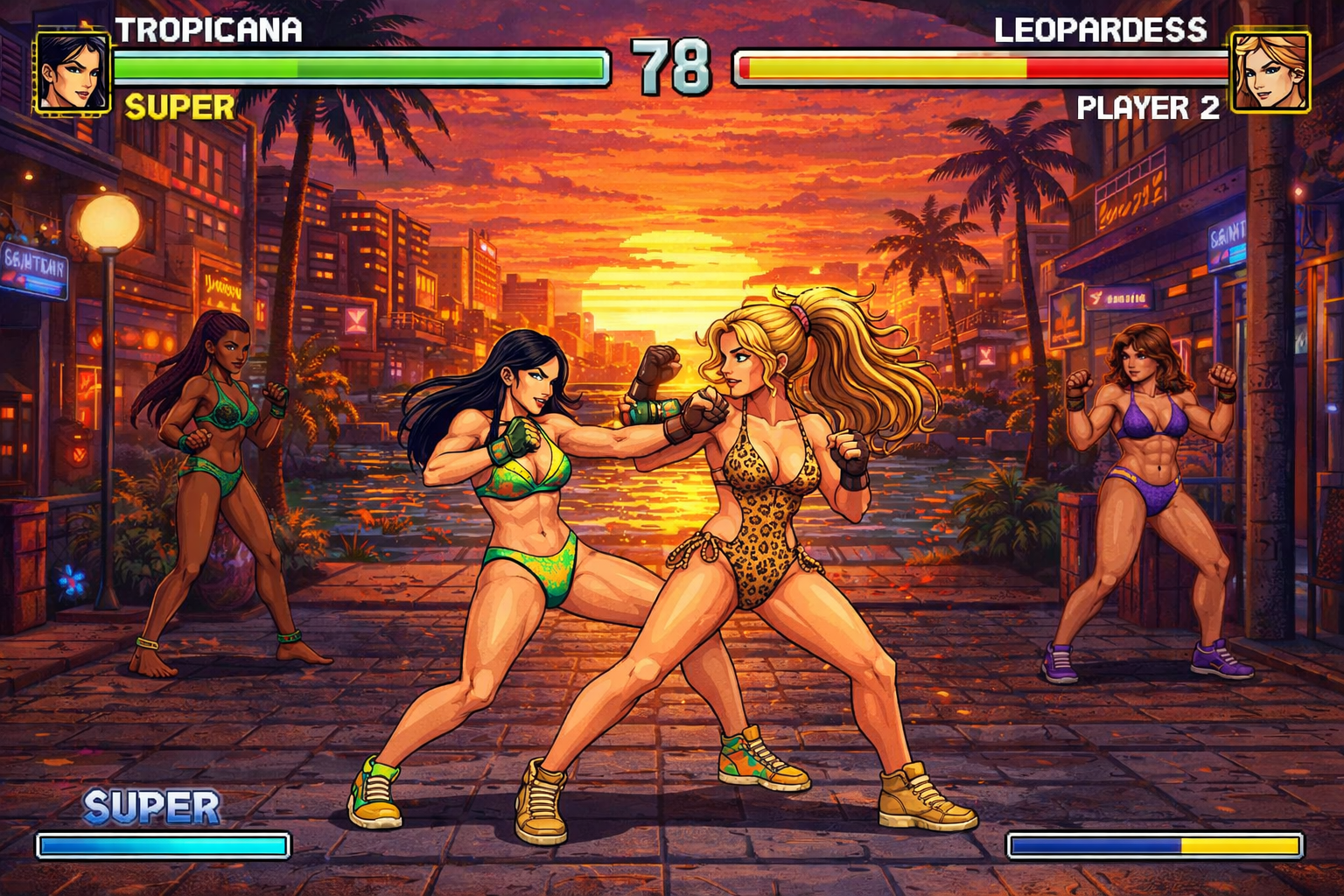 Gameplay — Brazilian Bikini Fighter